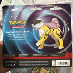 Pokemon TCG Phantasmal Flames & Mega Evolution 2 Pack Blister Raikou Promo Coin - Image 2