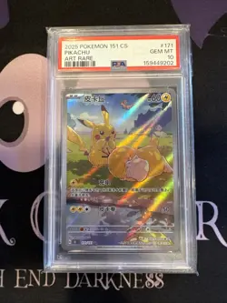 Pokemon Pikachu 151 C CHINESE Art Rare #171 PSA 10 Gem Mint - Image 1