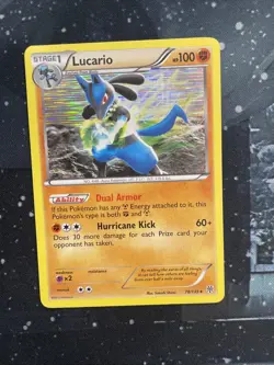Pokemon TCG Lucario B&W Plasma Storm 78/135 - Image 1