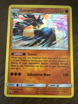 Pokemon Lucario SM54 Sun & Moon Holo Promo - Image 1
