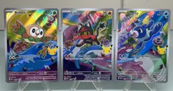 Pokemon TCG First Partner Illustration Collection Alola Starter Set Rowlet 43 - Image 1