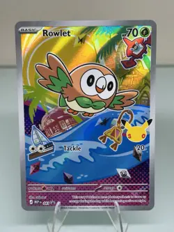 Pokemon TCG First Partner Illustration Collection Alola Starter Set Rowlet 43 - Image 2