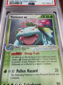 Pokemon TCG Venusaur EX Holo Fire Red & Leaf Green 112/112 2004 PSA 8 NM-MT - Image 2