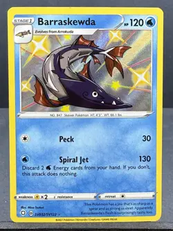 BARRASKEWDA SV032/SV122 SHINY RARE HOLO SHINING FATES POKEMON 2021 NEAR MINT NM - Image 1