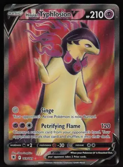 Hisuian Typhlosion V 169/189 Full Art: Astral Radiance Pokemon TCG Near Mint - Image 1