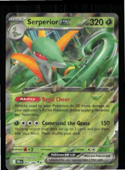 Serperior ex 003/086 Holo Double Rare Black Bolt Pokemon Near Mint - Image 1