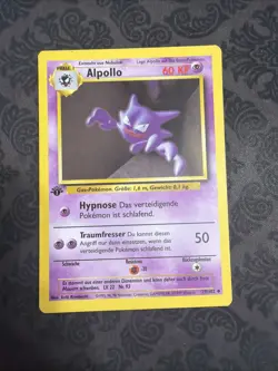 Haunter Alpollo Base 29/102 Regular German 1st Edition Pokemon TCG - Image 1