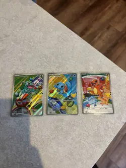 Pokemon First Partner Illustration Charmander, Bulbasaur, and Squirtle - Image 1