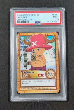 2001 Japanese One Piece CHB Gold Foil Chopper C467 PSA 9 MINT Grand 5 - Image 1