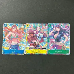 PREORDER Nico Robin Nami Bonney Japanese One Piece Heroines Cup Promo Cards - Image 1