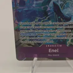 Bandai One Piece Enel OP15-060 SR Holo Special SP 6 Cost 8000 Power - Image 5