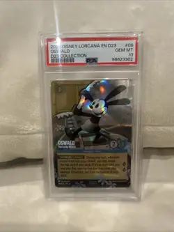 Disney Lorcana PSA 10 Oswald-The Lucky Rabbit #06D23 D23 Collection 2024 English - Image 1