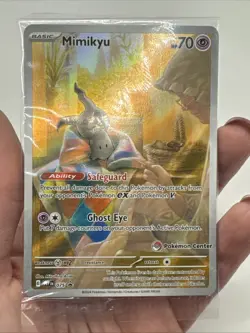 SEALED Pokemon Center Exclusive SVP #075 Mimikyu ETB Promo Pokemon TCG Card - Image 3