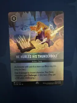 Disney Lorcana He Hurled His Thunderbolt (Epic) - Whispers in the Well 222/204 - Image 1