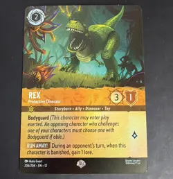 Disney Lorcana TCG Rex - Protective Dinosaur 206/204 English - Image 1