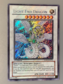 yugioh Light End Dragon RGBT-EN091 1st Ed Secret Leak all over card played - Image 1