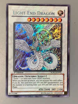 yugioh Light End Dragon RGBT-EN091 1st Ed Secret Leak all over card played - Image 2