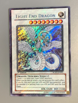 yugioh Light End Dragon RGBT-EN091 1st Ed Secret Leak all over card played - Image 3