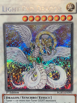 yugioh Light End Dragon RGBT-EN091 1st Ed Secret Leak all over card played - Image 4