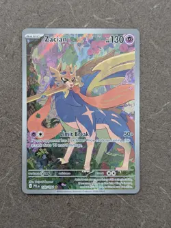 Pokemon Card 2025 ZACIAN Illustration Rare IR 100/094 Phantasmal Flames NM/M - Image 2