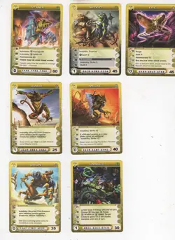 Chaotic lot #115. Lot of 7 Mipedian Creature cards. - Image 1