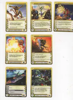 Chaotic lot #117. Lot of 7 Mipedian Creature cards. - Image 1