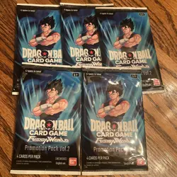 Dragon Ball Super Card Game Fusion World Promotion Pack Vol 2 English x5 Packs - Image 1