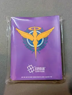 Gundam Card Game - Official Event Sleeves - EX02 EVX06 - Celestial Being Purple - Image 1