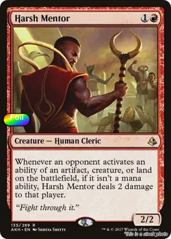 MTG Foil Harsh Mentor 135 Amonkhet NM Magic - Image 1