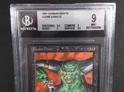 Juzam Djinn BGS 9 MINT [Arabian Nights] Quad++ Mtg Magic Free Shipping - Image 5