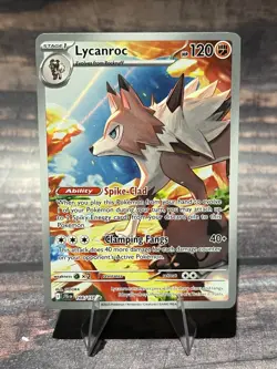 Lycanroc 166/159 Illustration Rare Sv09: Journey Together Pokemon Card - Image 1