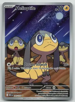 Pokemon Helioptile 143/132 Mega Evolution Illustration Rare Holo NM - Image 1