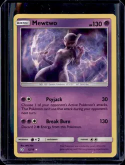 Mewtwo 12/18 Ultra Rare Detective Pikachu Pokemon Holo Near Mint - Image 1