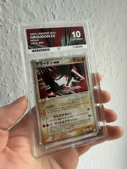 ACE 10 - Pokemon Groudon ex Undone Seal Unlimited Japanese Holo Rare 056/083 - Image 1