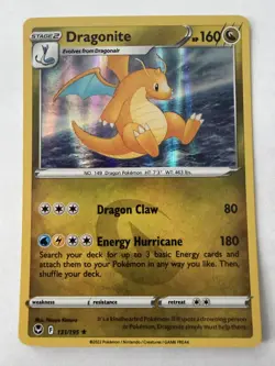 Pokemon - Dragonite - Holo - Regular - 131/195 - NM - Image 1