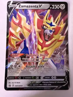 Pokemon - Zamazenta V - Black Star Promo - Regular - SWSH019/307 - NM - Image 1