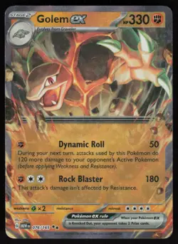 Golem ex 076/165: Scarlet & Violet 151 Pokemon TCG Near Mint - Image 1