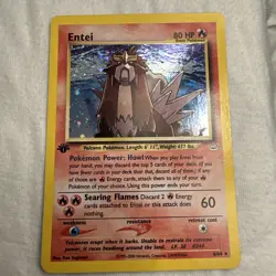 Entei 6/64 Holo Rare Neo Revelation 1st Edition Pokemon Lightly Played - Image 1