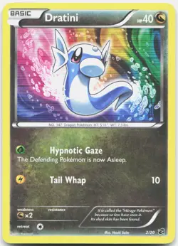 Dratini 2/20 Holo Rare Dragon Vault Pokemon Holo LP - Image 1