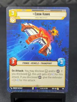 Star Wars Unlimited - SEC - Ebon Hawk - Cause and Effect - Hyperspace - Image 1