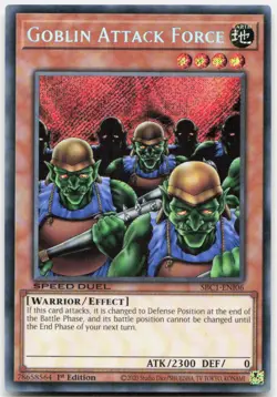 Goblin Attack Force 1st Edition Secret Rare Streets of Battle City SBC1-ENI06 LP - Image 1