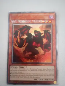 Misprint Yugioh - Graff, Malebranche of The Burning Abys Platinum Secret Rare - Image 1