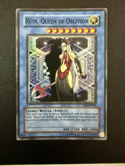 Konami Ruin, Queen of Oblivion SOI-EN034 Shadow of Infinity Super Rare Unlimite… - Image 1