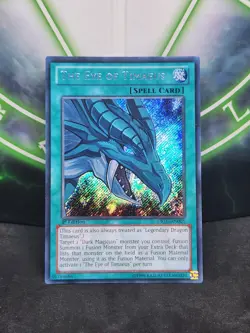 Yugioh The Eye of Timaeus DRLG-EN005 Secret Rare 1st Edition NM - Image 1