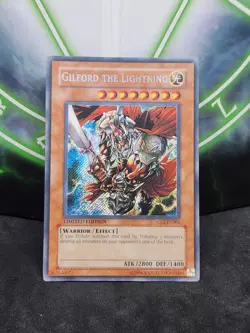 Yugioh Gilford the Lightning CT2-EN001 Secret Rare LP - Image 1