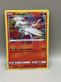 Reshiram 017/072 - Shining Fates - Amazing Rare Holo Pokemon TCG Card NM - Image 1