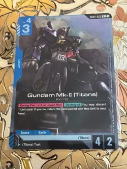 Gundam Card Game Gundam Mk-II (Titans) Store Tournament Participant GD02-003 - Image 1