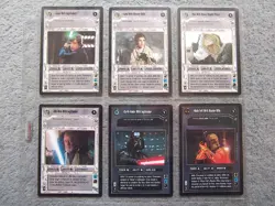 Star Wars CCG ENHANCED PREMIERE pack - 6 card set Black Border Decipher 1998 - Image 1