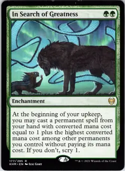 In Search of Greatness 177 Rare Kaldheim Magic: The Gathering Lightly Played - Image 1