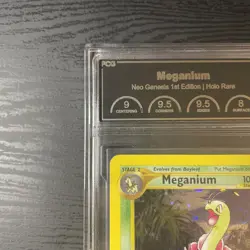 PCG9 (PSA 9) MINT Meganium Neo Genesis 1st Edition Holo Pokemon Card 11/111 - Image 2